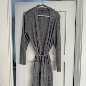 Barefoot Dreams Cozy Chic Lite belted, long cardigan, size L/XL